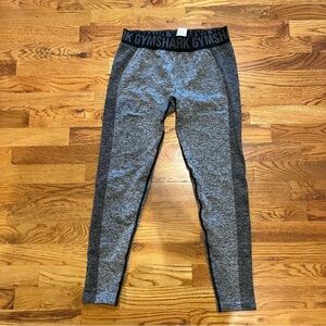 Gymshark Black And Gray Leggings Size Large